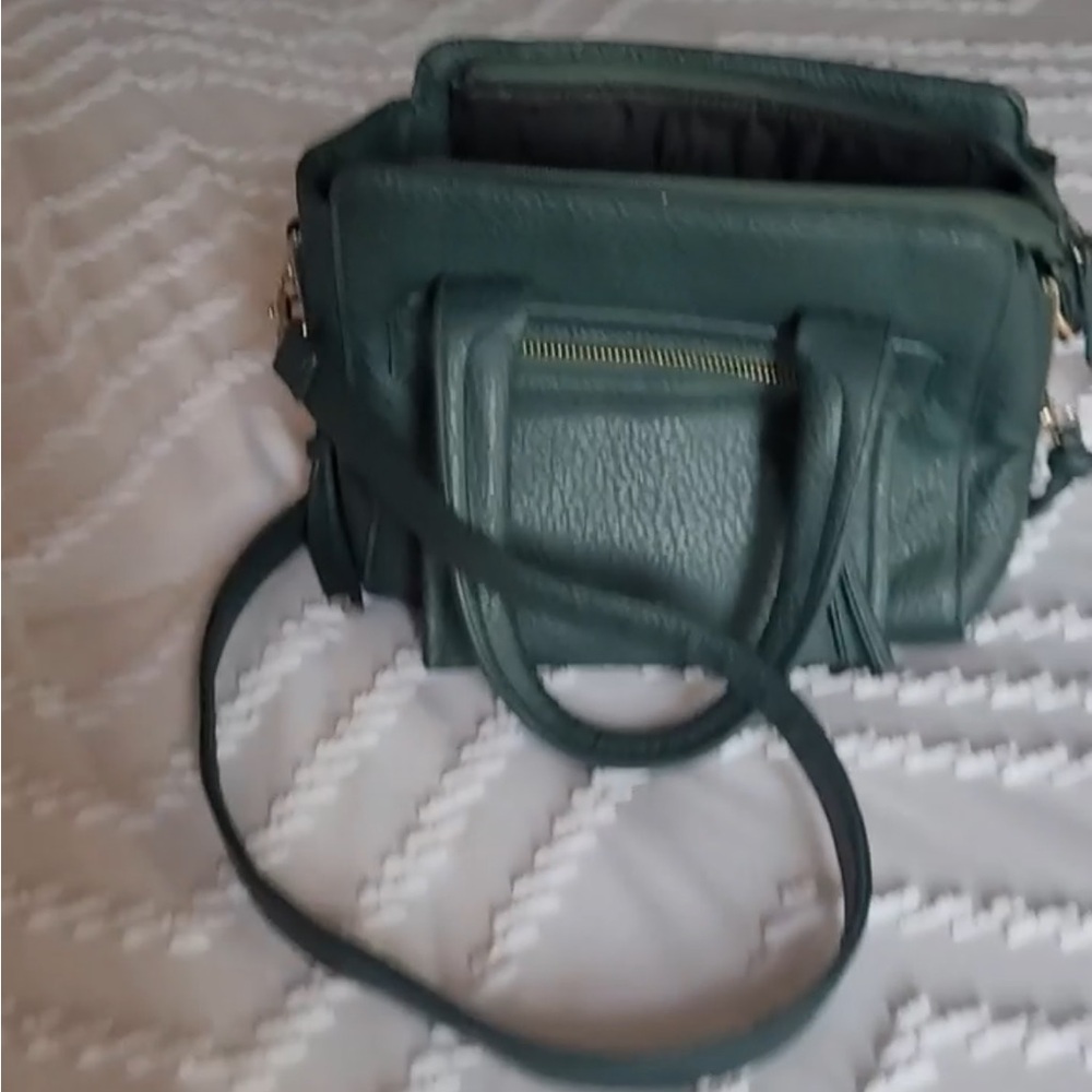 Dark teal colored Purse or shoulder bag